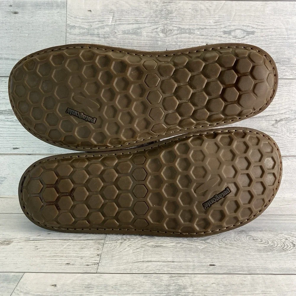 Patagonia Loulu Shoes Mens 12 Brown Walnut Leather Barefoot Minimalist Sneakers